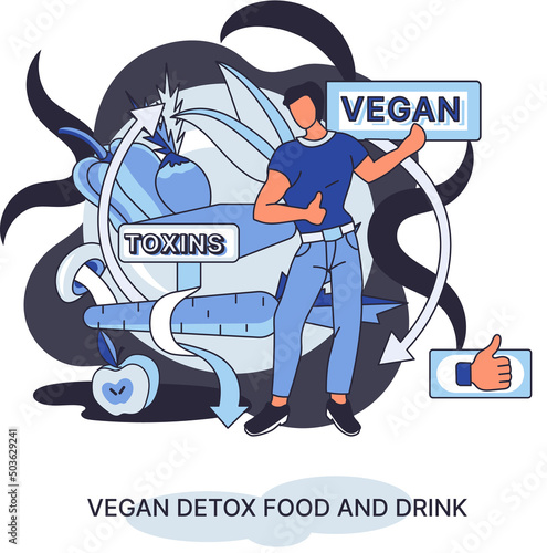 Fitness lifestyle nutrition metaphor. Healthy detox vegan food and drink diet for slimming. Fresh organic vegetable vitamin natural eating, vegetarian healthy antioxidant dieting, wellness nourishment
