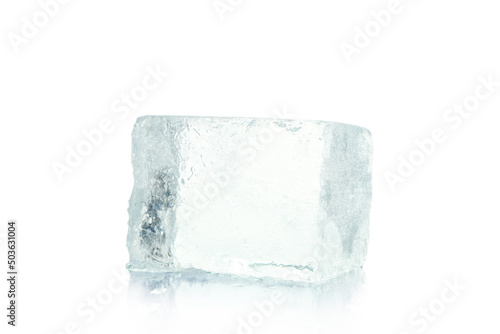 Ice cube for drinks isolated on white background