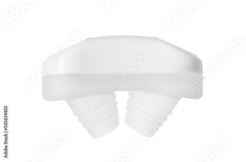 Anti-snoring device for nose isolated on white