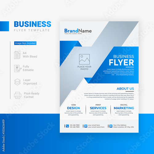 Business flyer template design