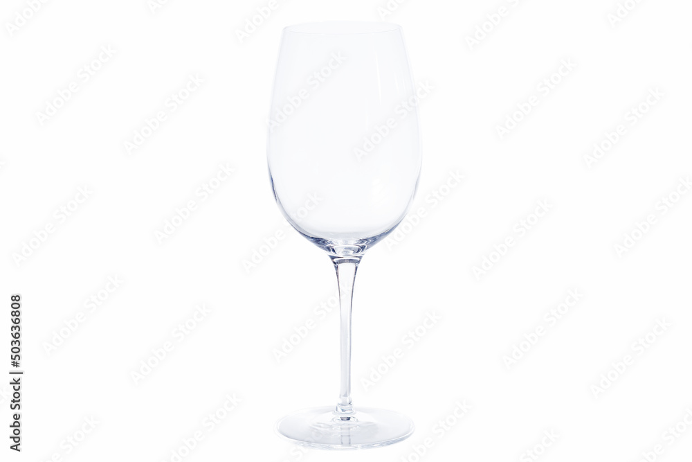 Empty wine glass isolated on white background Empty wine glass isolated on white background
