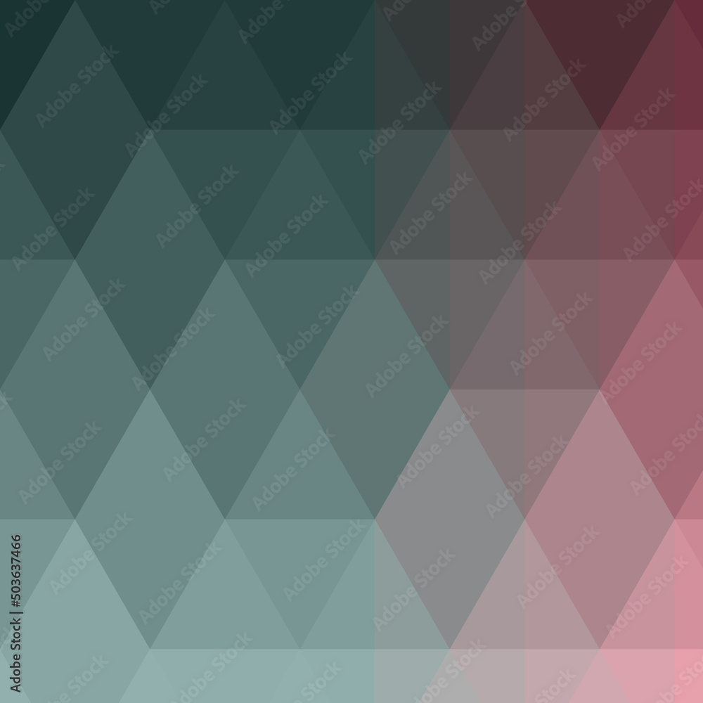 Fototapeta premium Abstract color Low-Polygones Generative Art background illustration