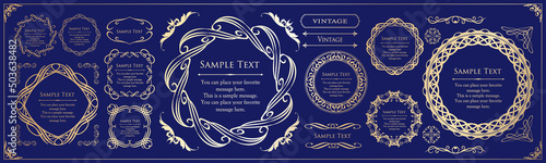 Luxury frame design card design antique luxury vintage