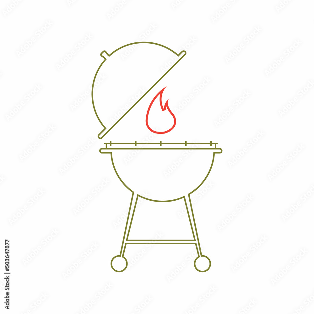 Barbecue icon vector illustration Barbecue icon vector illustration