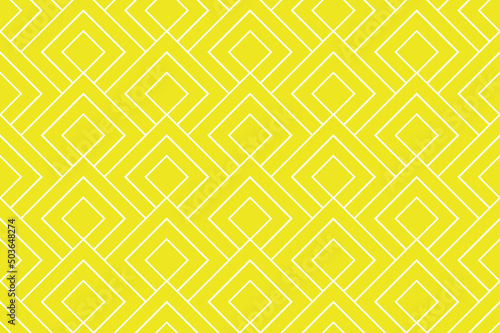 The geometric pattern with lines. Seamless vector background. White and yellow texture. Graphic modern pattern. Simple lattice graphic design