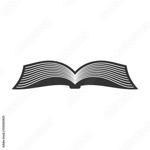 Vector image of a book, scroll and manuscript. Fototapet