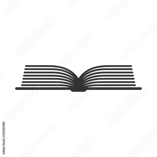 Vector image of a book, scroll and manuscript.