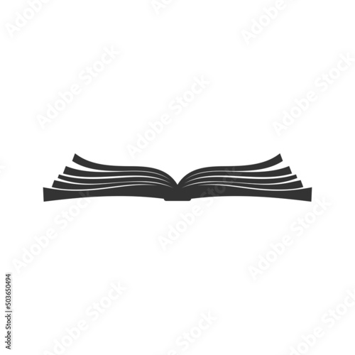 Vector image of a book, scroll and manuscript.