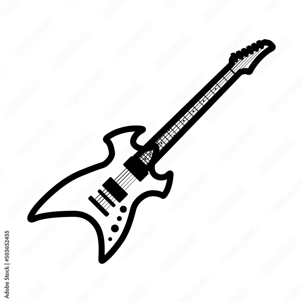 Obraz premium Electric Guitar Icon