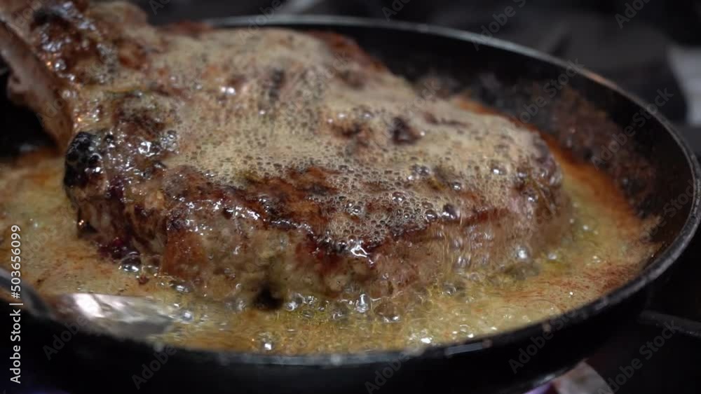 Almost precious beef steak bake in butter. Almost precious beef steak bake in butter.