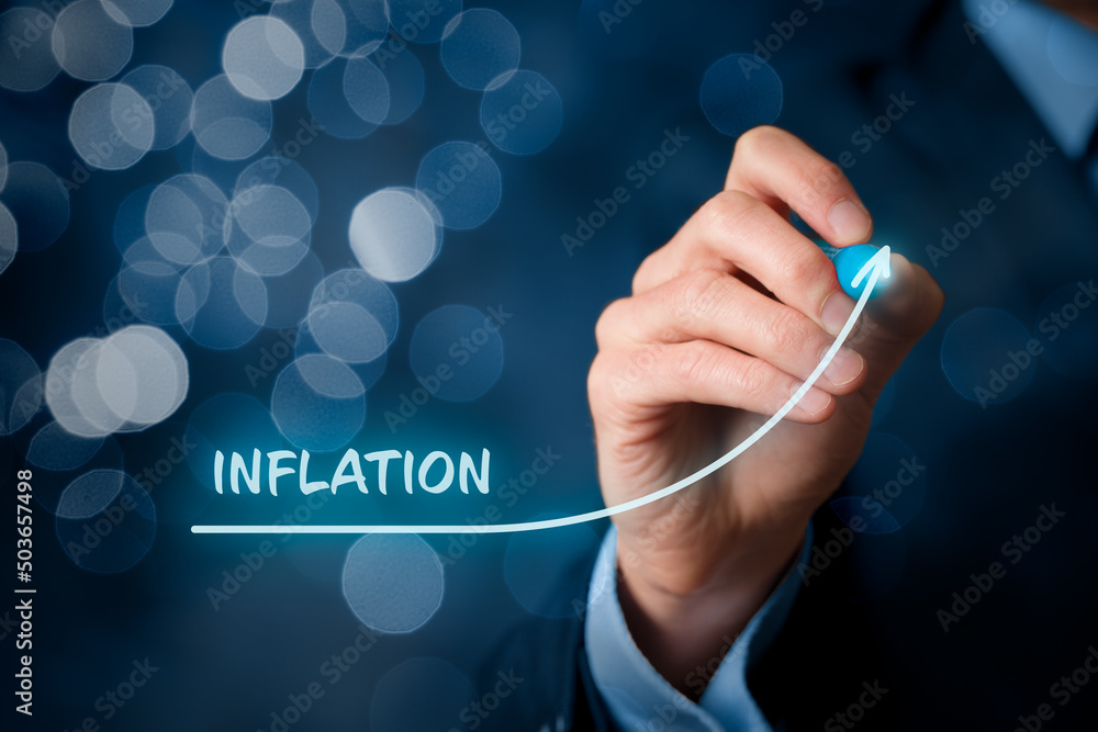 Growing inflation concept - obrazy, fototapety, plakaty 