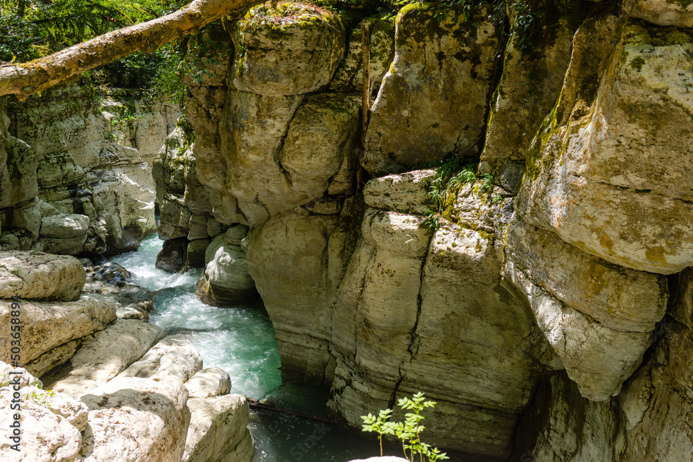 Fototapeta premium White Rocks Natural Landmark in Sochi