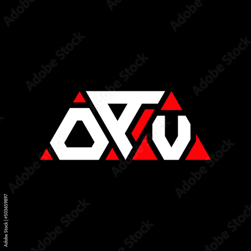 OAV triangle letter logo design with triangle shape. OAV triangle logo design monogOAm. OAV triangle vector logo template with red color. OAV triangular logo Simple, Elegant, and Luxurious Logo...