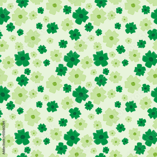 Seamless repeating floral b...