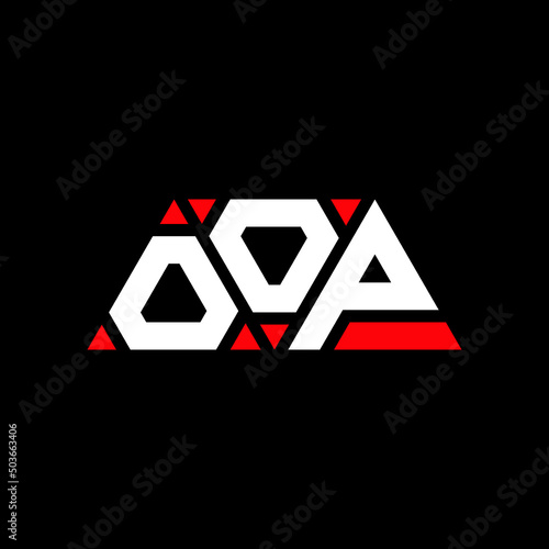 OOP triangle letter logo design with triangle shape. OOP triangle logo design monogram. OOP triangle vector logo template with red color. OOP triangular logo Simple, Elegant, and Luxurious Logo...