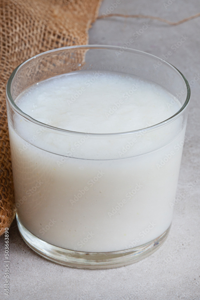 South African drink of fermented maize or pap called Mageu South African drink of fermented maize or pap called Mageu