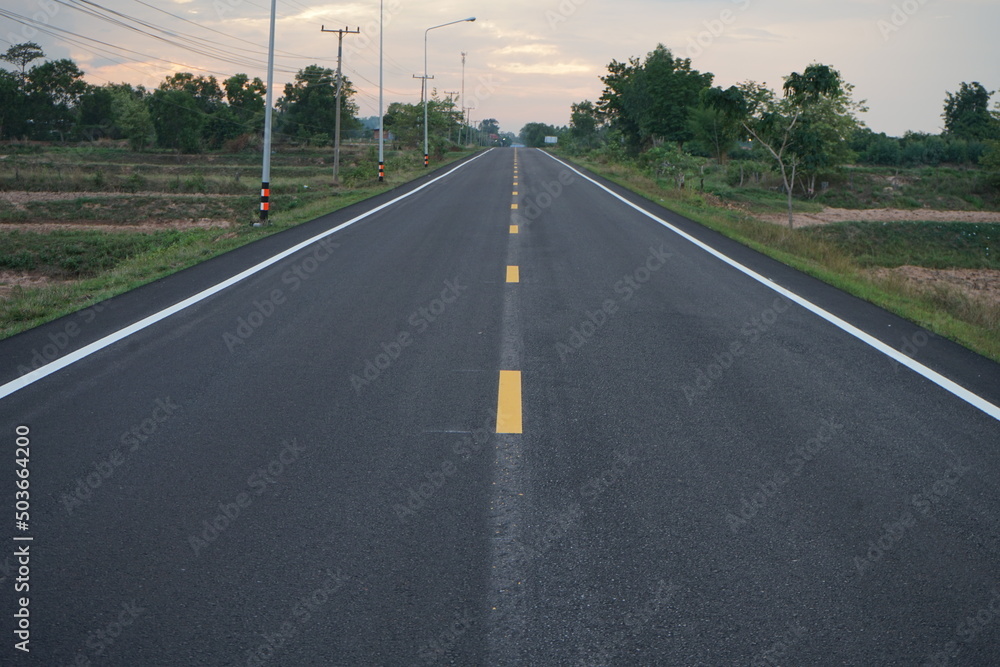 asphalt pavement Used in advertising background land transport system asphalt pavement Used in advertising background land transport system