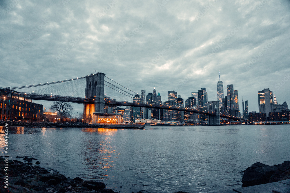 Fototapeta premium Nueva York atardecer
