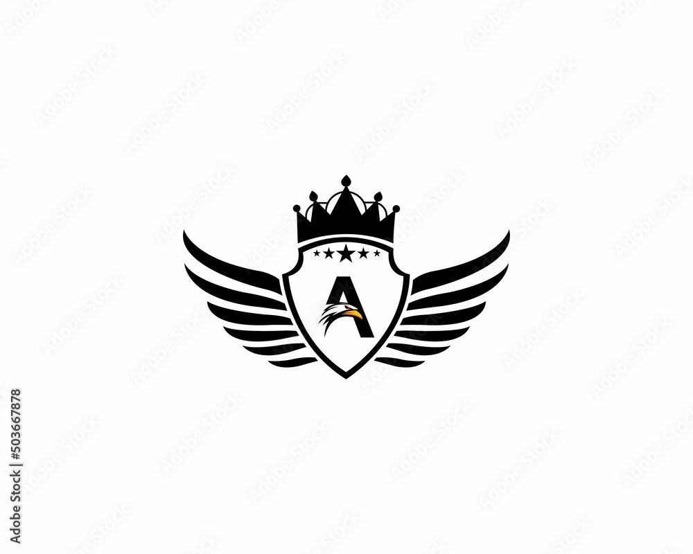 Latter A Eagle Logo Design Template Black Elegant Beautiful Logo With latter-a-eagle-logo-design-template-black-elegant-beautiful-logo-with