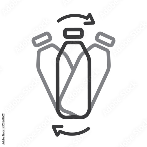 Bottle label - shake well before use, vector.
