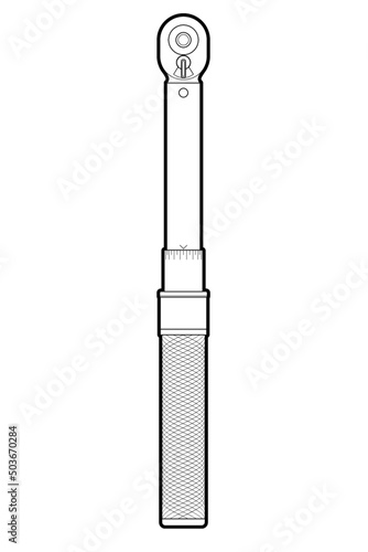 Torque Wrench vector illustration photo