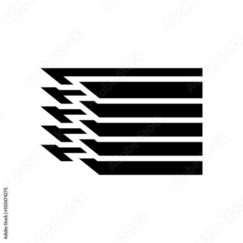 fettuccine pasta glyph icon vector. fettuccine pasta sign. isolated contour symbol black illustration
