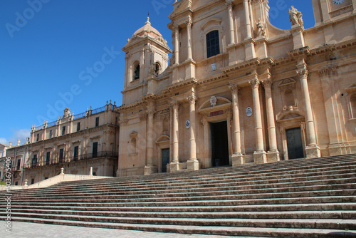 baroque cathedral in noto in sicily (italy)