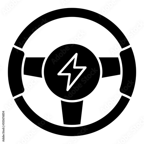 steering glyph icon
