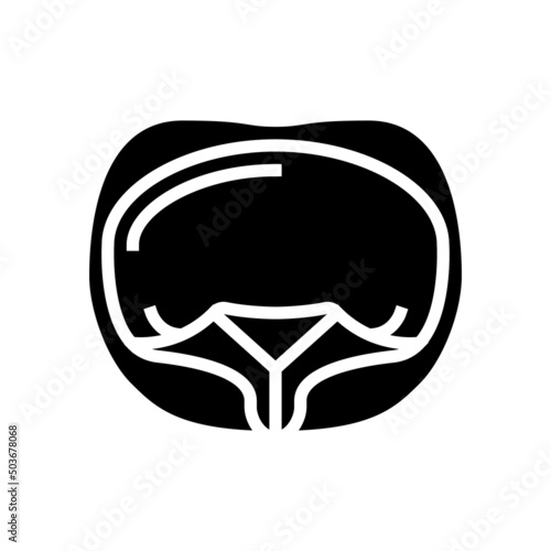 tortellini pasta glyph icon vector. tortellini pasta sign. isolated contour symbol black illustration