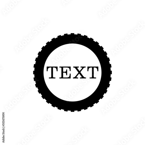 Car tire vector illustration. Isolated drawing of tyre on white background. 