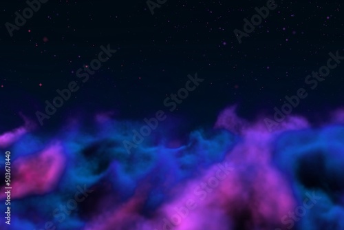 cosmic smoke concept with lights bokeh effect design abstract background for decoration purposes © Dancing Man