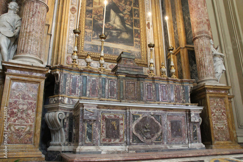 baroque church (st dominic) in palermo in sicily (italy) photo