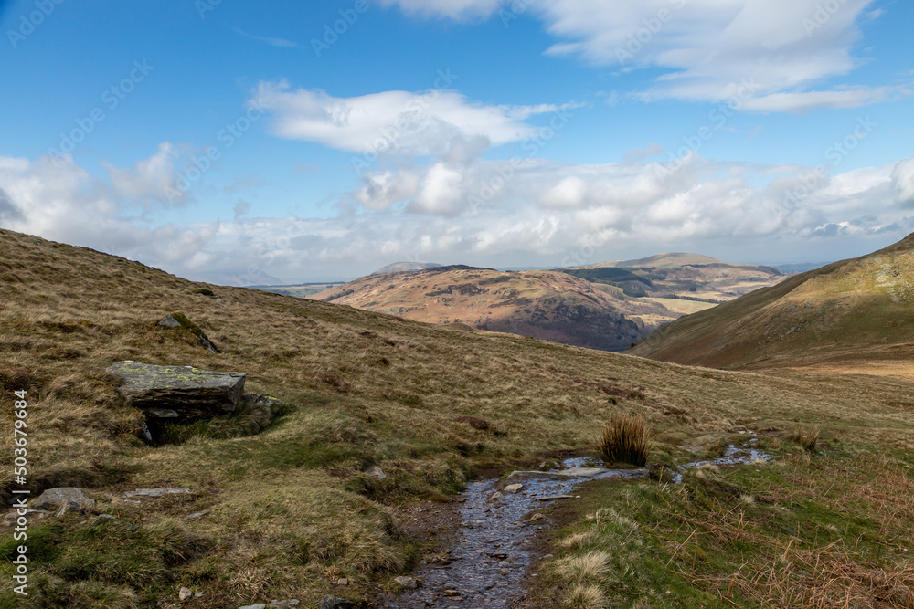 Obraz premium A Cumbrian Landscape on a Sunny Spring Day