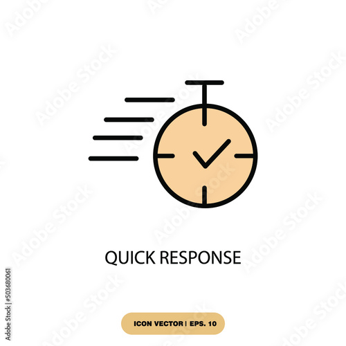 quick response icons  symbol vector elements for infographic web