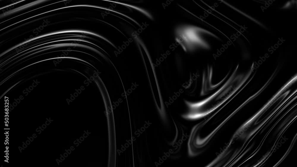 3d render of abstract liquid metal background with white reflections
