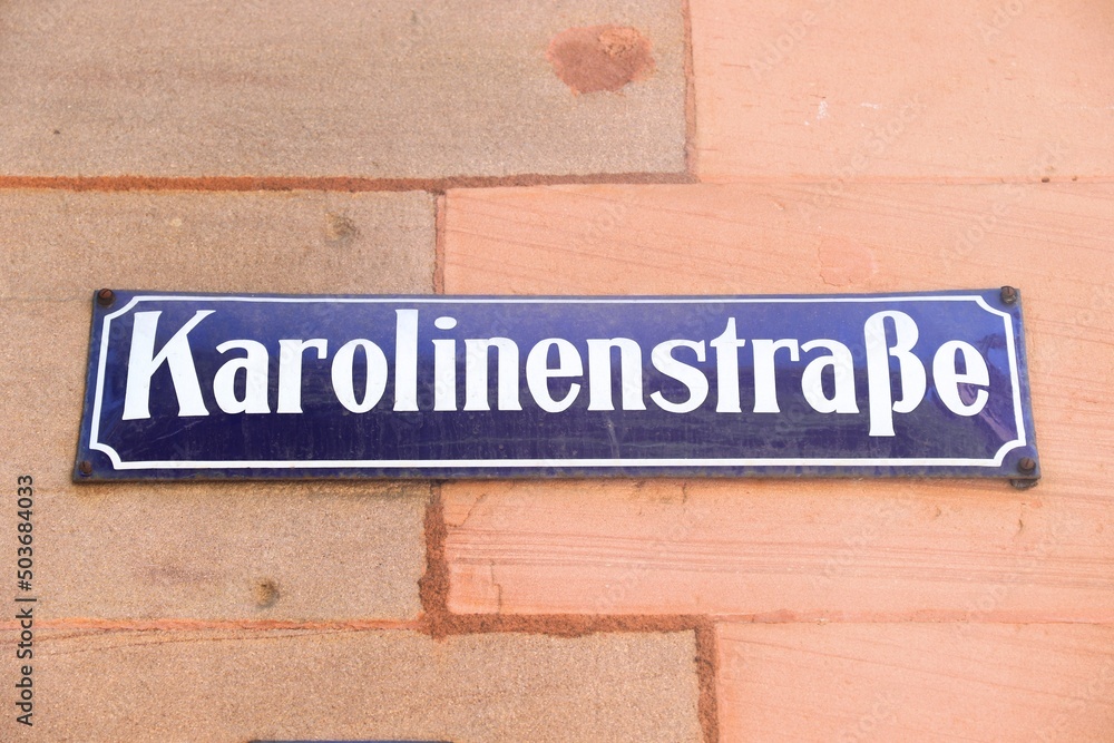 Karolinenstrasse in Nuremberg, Germany