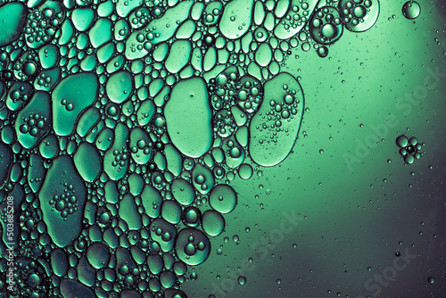abstract cells illustration green background