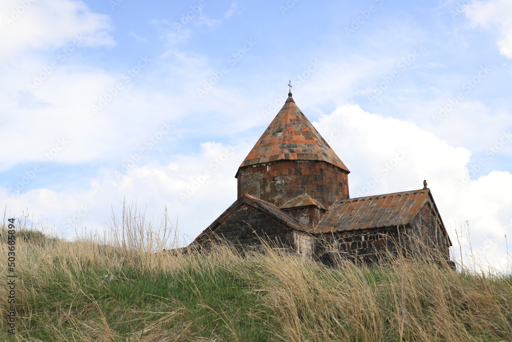 One of the temples in the ancient Sevanavank monastery on Lake Sevan in Armenia.