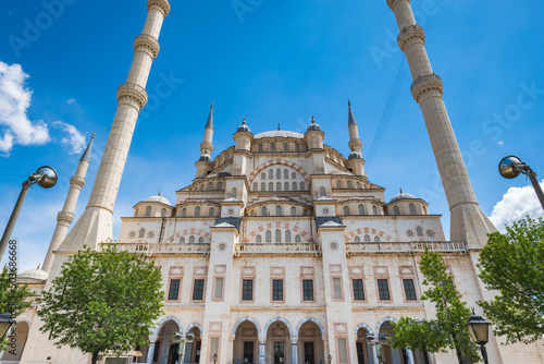 Sabancı Merkez Camii (English: Sabancı Central Mosque) in Adana, Turkey. The mosque is the second largest mosque in Turkey and the landmark in the city of Adana