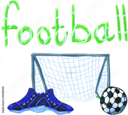 soccer ball and football