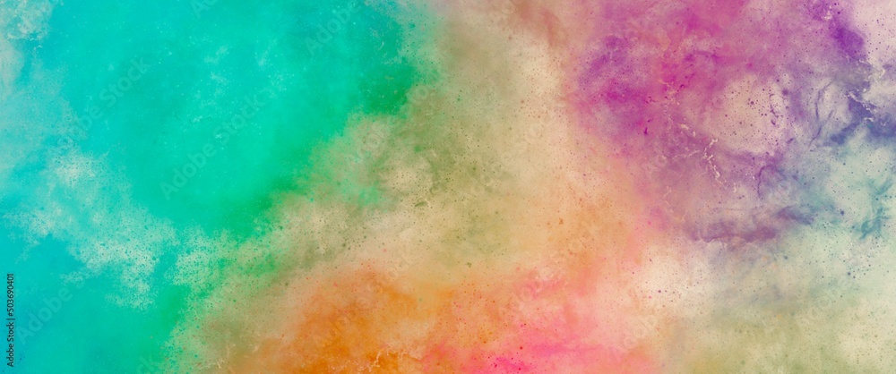 Original dreamy powder abstract wallpaper, clorful art with soft texture, alcohol ink, luxury liquid design, rainbow, dreamy, relax, underlay for add text, product presentation, bright rich colors	
