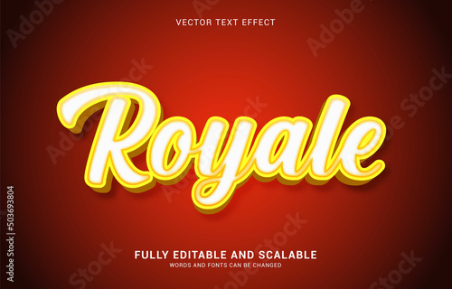 editable text effect, Royale style