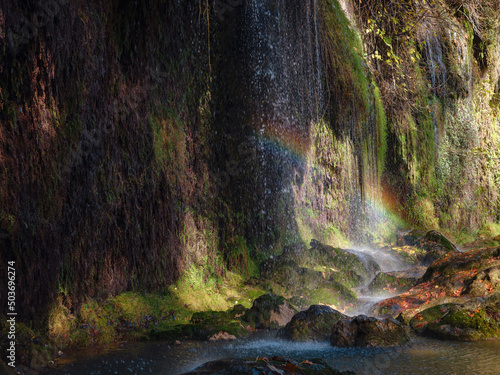 Magical Kursunlu Waterfalls in Antalya  Turkey. Kursunlu selalesi. The Kurshunlu Waterfall is located 19 km from Antalya  Turkey.