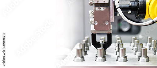 Photography Automotive parts packing process for transfer on Automated conveyor systems indu