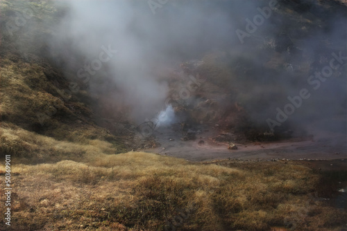 Fotografie, Obraz a geyser erupting in Yellowstone National Park
