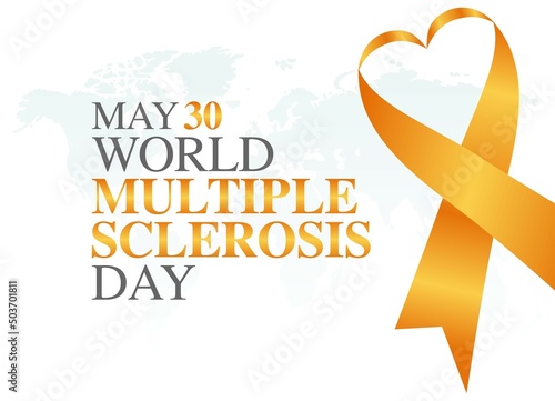 vector graphic of world multiple sclerosis day good for world multiple sclerosis day celebration. flat design. flyer design.flat illustration.