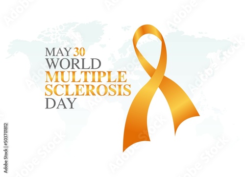 vector graphic of world multiple sclerosis day good for world multiple sclerosis day celebration. flat design. flyer design.flat illustration.