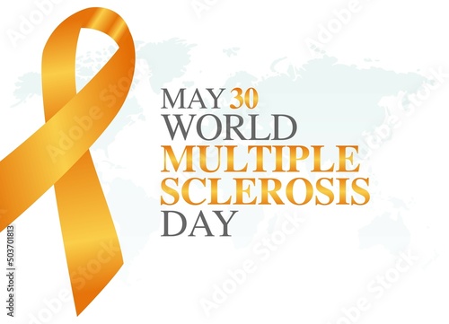 vector graphic of world multiple sclerosis day good for world multiple sclerosis day celebration. flat design. flyer design.flat illustration.