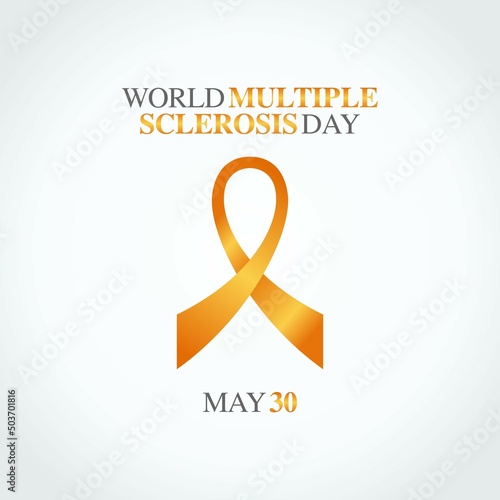 vector graphic of world multiple sclerosis day good for world multiple sclerosis day celebration. flat design. flyer design.flat illustration.