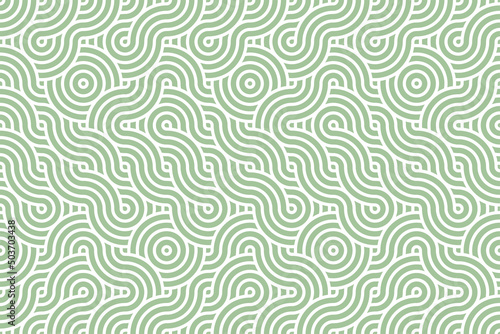 幾何学 抽象 緑 白 波 ベクター 背景